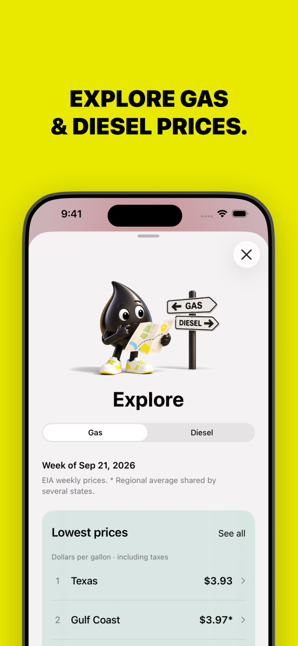 GasPulse 1.1.5 on iphone: Explore gas and diesel